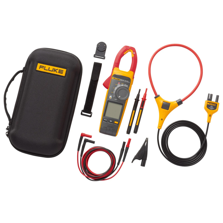 Fluke Industrial 1000a AC/DC Trms Noncontact Voltage Wireless Clamp with PQ Indicator,iflex