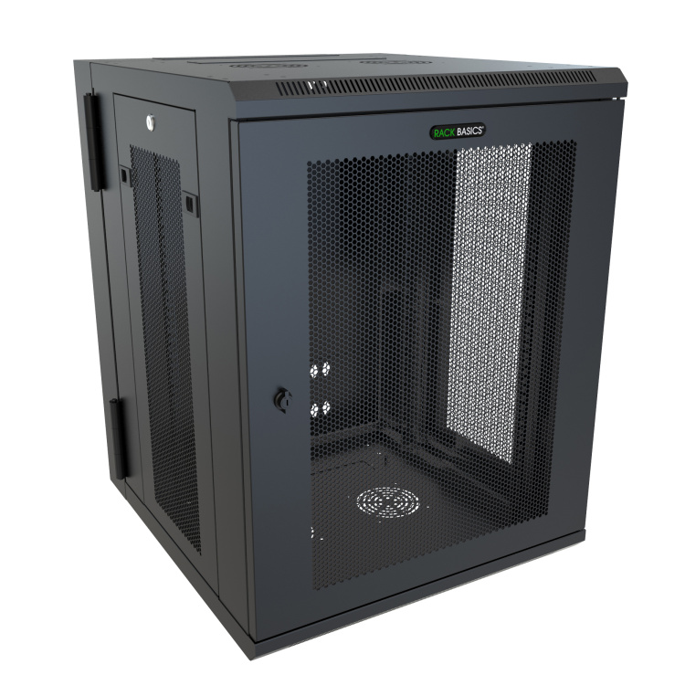 Hammond 15u Rack Basics Swing-Out Wall Mount Cabinet