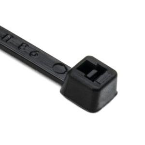 Hellermanntyton 8" 18 Lb Cable Ties Ul Rated Pa66 Black |100 Pack