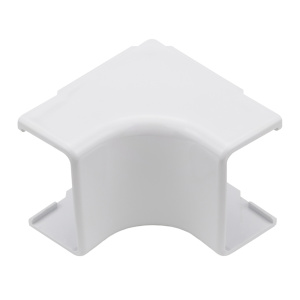 Hellermanntyton 3/4" Internal Corner Cover 1" Bend Radius PVC |White