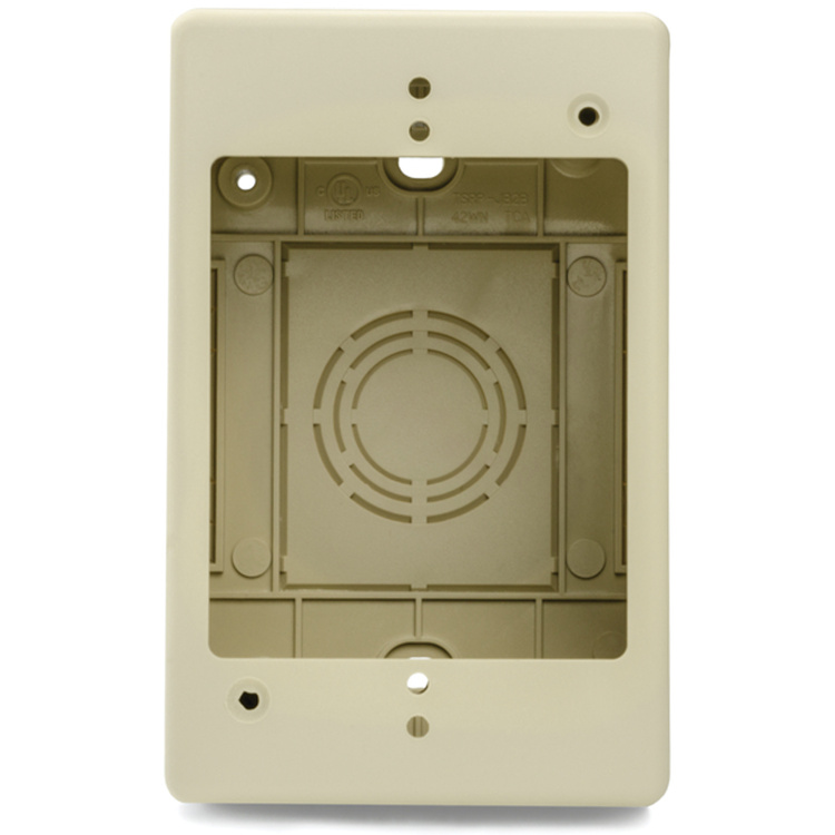 HellermannTyton 2" Single Gang Junction Box | Ivory