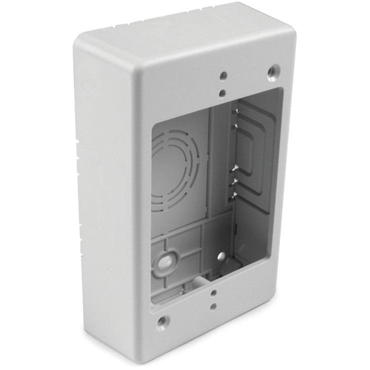 HellermannTyton 1-1/4" Single Gang Junction Box | White