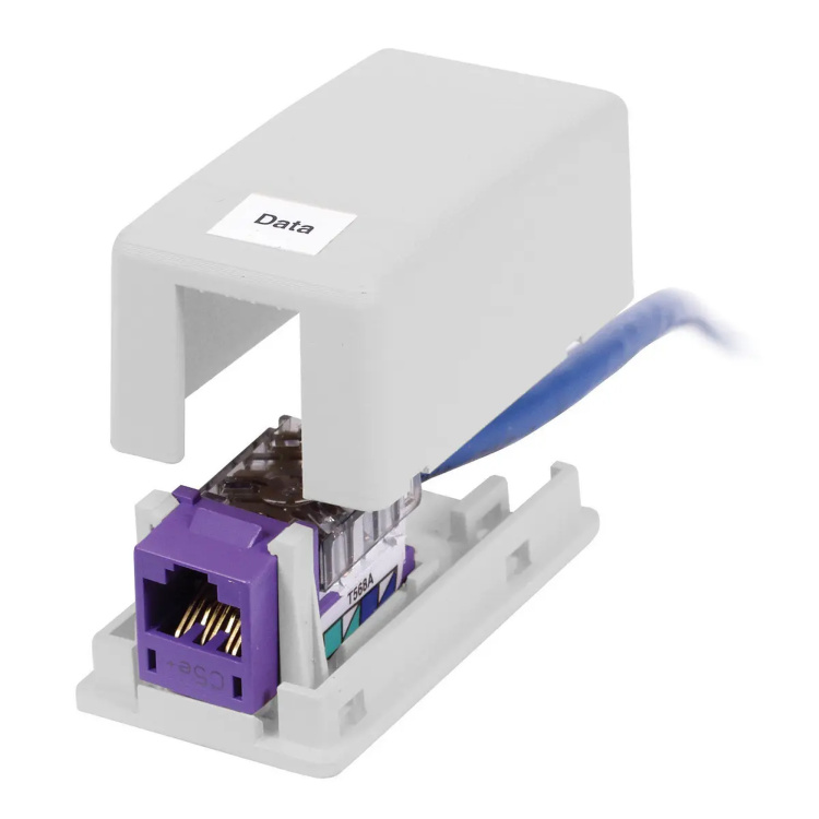 Hubbell Premise 1 Port Surface Box Office White Plenum | Discontinued