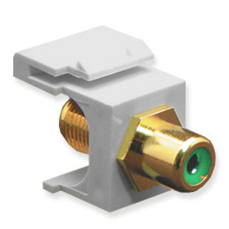 Icc Rca Keystone F/f Green Insert, White | Discontinued