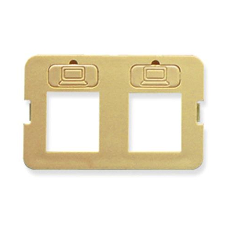 Icc 2 Port Flat Bezel Ivory | Discontinued