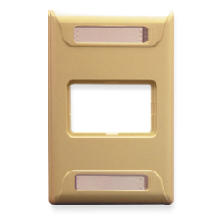 Icc 1 Port Uni-frame Faceplate Ivory | Discontinued