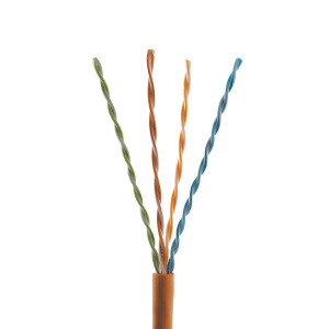 PureNet Cat6 Non-Shielded CMP (Plenum) Cable | Orange