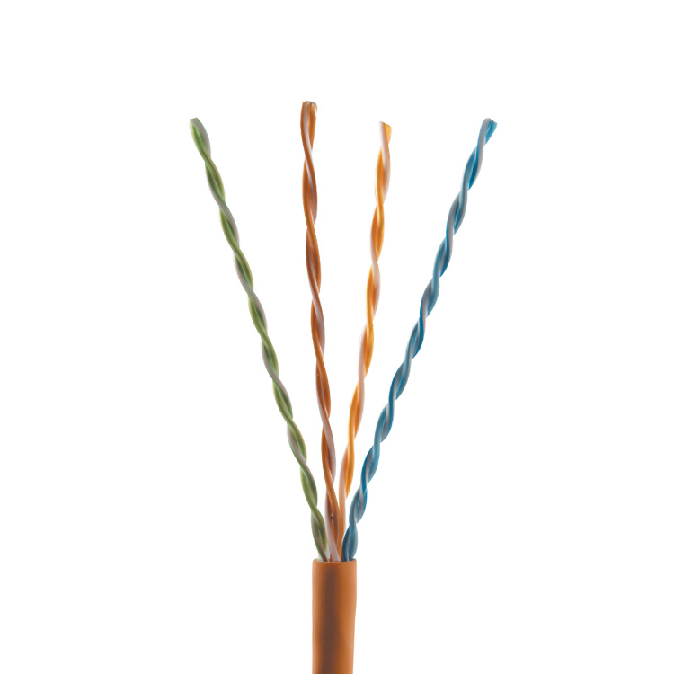 PureNet Cat6 Non-Shielded CMP (Plenum) Cable | Orange