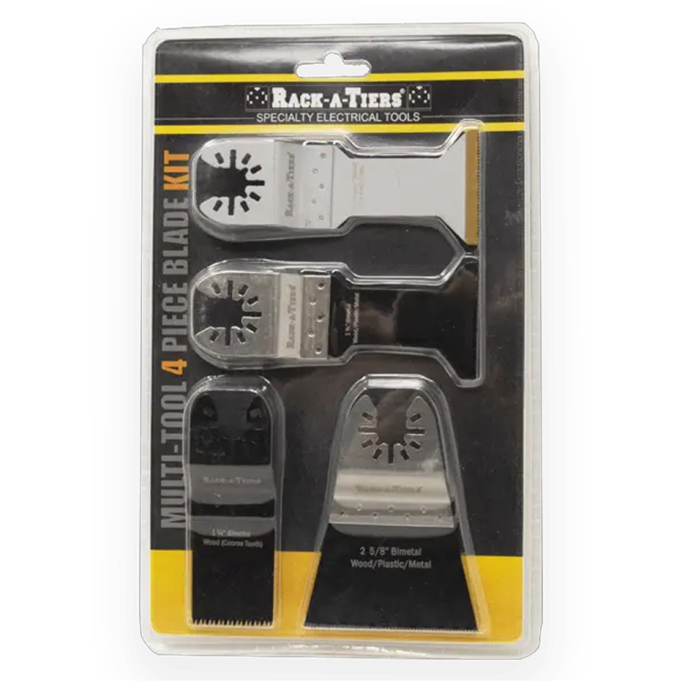 Rack-A-Tiers 4 Piece Multi Tool Blade Kit | Discontinued