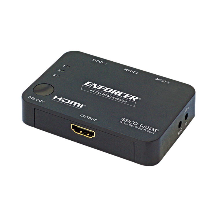 Secolarm 4k HDMI Switch 3 Way with Remote Supports HDCP 1.4