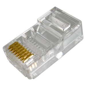 Vertical Cable Cat6 Standard RJ45 Plug | 100 Pack