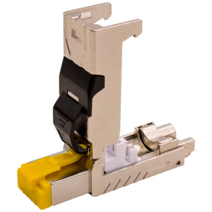 Vertical Cable Shielded RJ45 Field Termination Plug for Cat6/6A