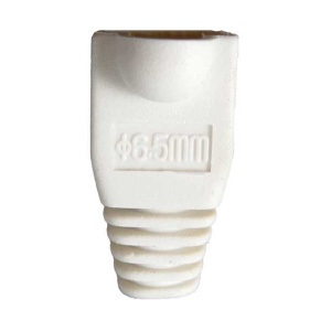 Vertical Cable RJ45 White Slip-On Boots for Cat5E/Cat6 | 10 Pack