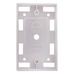 Vertical Cable Single Gang Surface Mount Junction Box | White