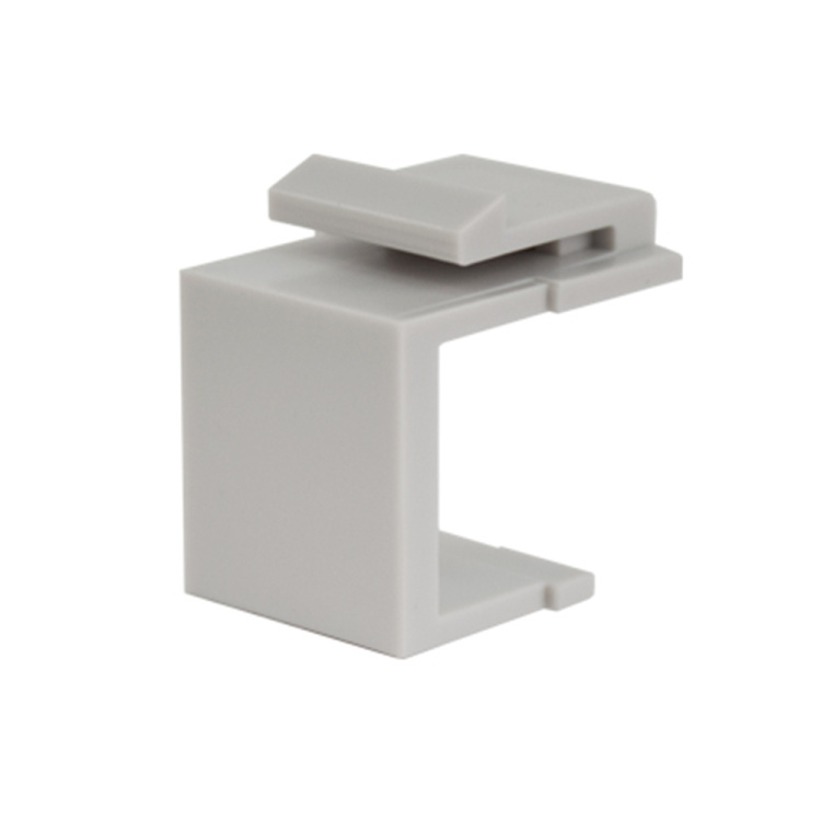 Vertical Cable Blank Keystone Insert | Grey
