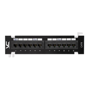 Vertical Cable Mini 12 Port Cat6 Vertical Patch Panel
