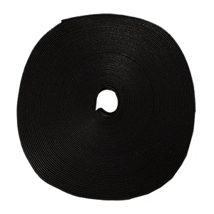 Vertical Cable 1/2" Hook & Loop Black | 75ft