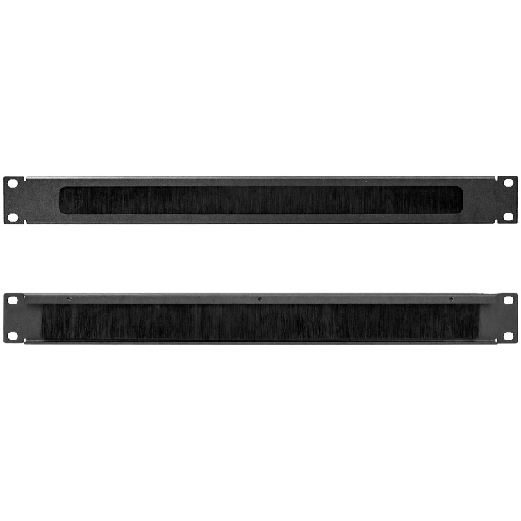 Vertical Cable 1U Network Rack Brush Panel