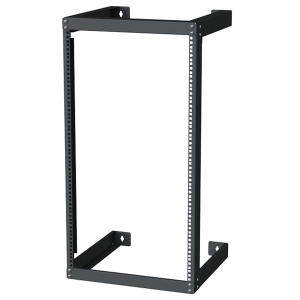Vertical Cable 20U Open Frame Wall Mount Rack with Cage Nuts and Screws