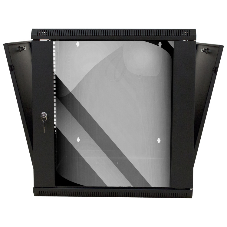 Vertical Cable 12U Wall Mount Network Server Cabinet with Swing Door | 31" Depth