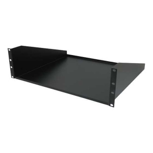 Vertical Cable 3U Solid Shelf | 16" Depth