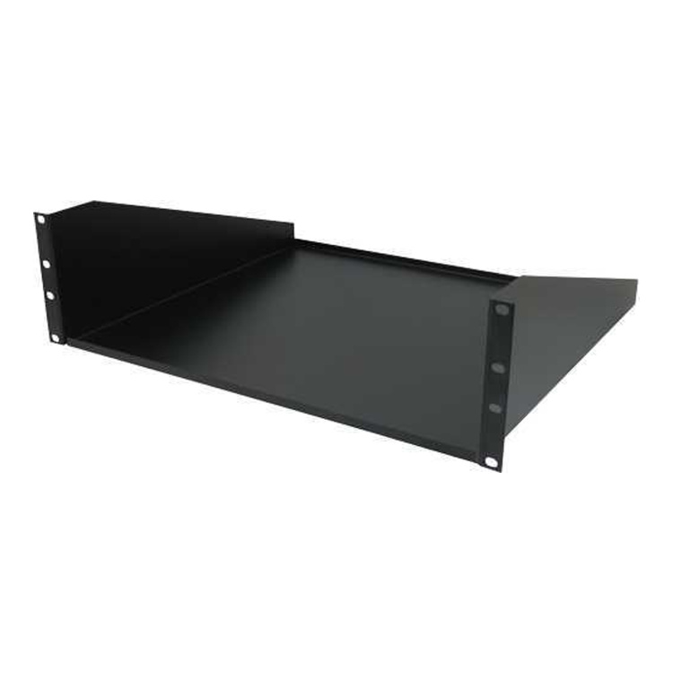 Vertical Cable 3U Solid Shelf | 16" Depth