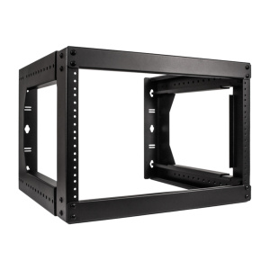 Vertical Cable 6U Heavy Duty Adjustable Depth Wall Rack | 18"- 30" Depth