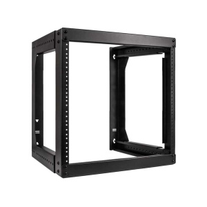 Vertical Cable 9U Heavy Duty Adjustable Depth Wall Rack | 18" - 30" Depth
