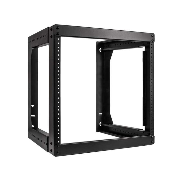 Vertical Cable 9U Heavy Duty Adjustable Depth Wall Rack | 18" - 30" Depth