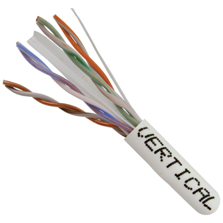 Vertical Cable 1000ft Cat6 Non-Shielded CMR (Riser) Cable | White