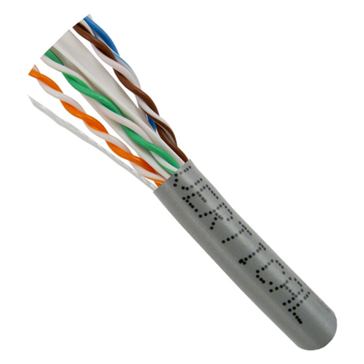 Vertical Cable 1000ft Cat6A Non-Shielded CMR (Riser) Cable | Grey
