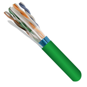 Vertical Cable 1000ft Cat6 Non-Shielded CMP (Plenum) TAA Compliant Cable | Green