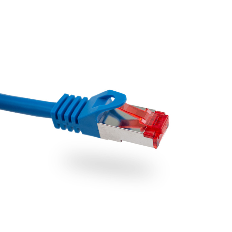 Vertical Cable 3' Cat6a Shield Patch Cable | Blue