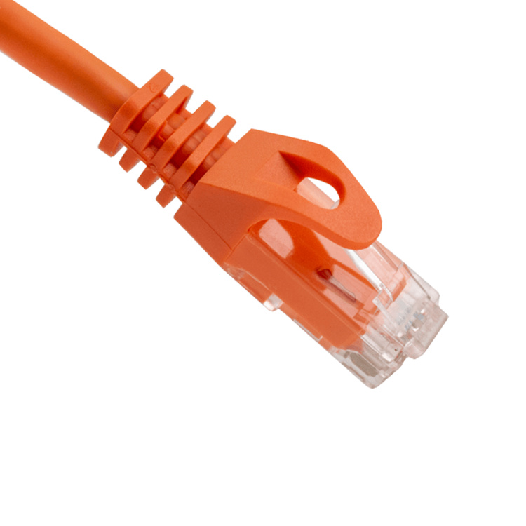 Vertical Cable 6' Cat6 Patch Cable with Boots | Orange