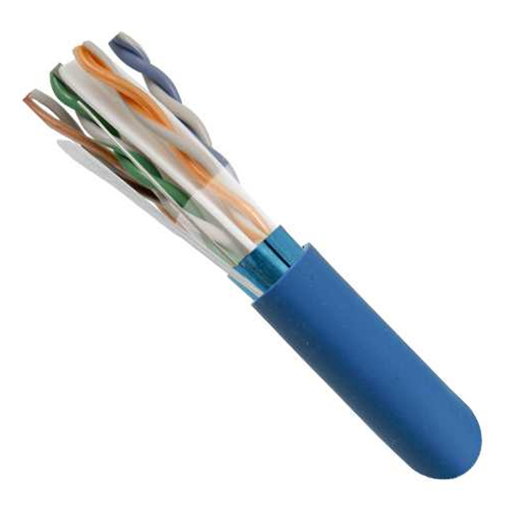 Vertical Cable 1000ft Cat6 Shielded CMP (Plenum) | Blue