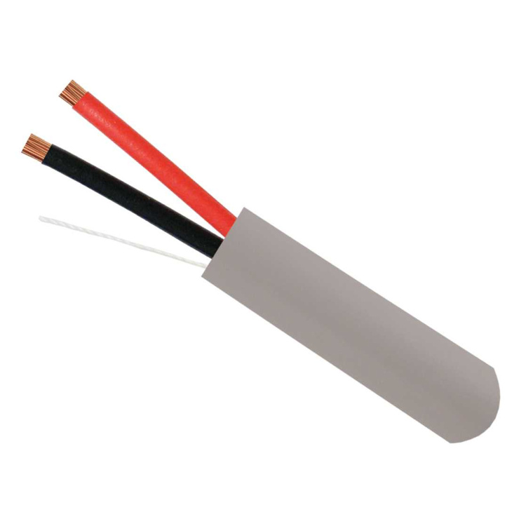 Vertical Cable 22-2 SOL Security Alarm Cable Grey | 500ft Coil Pack