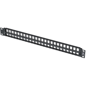 Vertical Cable 48 Port Blank 1U Keystone Patch Panel (No Label Holders)