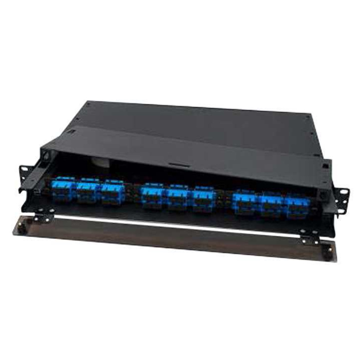 Vertical Cable 1U Standard Front Latch 3 Position LGX Fiber Rackmount Enclosure