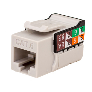 Vertical Cable Cat6 VMAX Keystone Jack Contractor 25 Pack | Grey