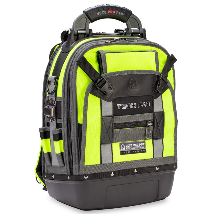 VETO Pro Pac Tech Pac Hi-Viz Backpack Tool Bag | Yellow