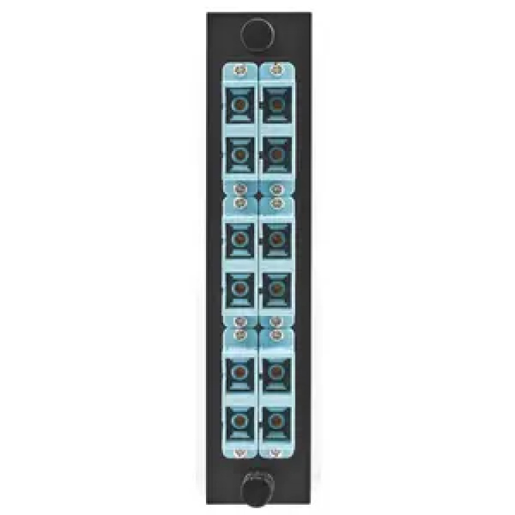 Hubbell Premise 6 Sc Duplex Fiber Adapt Insert Aqua 12 Fiber | Discontinued