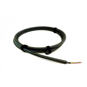 The Light Connection Fiber 6 Singlemode Indoor/Outdoor OFNP Tight Buffer Armored AIA Cable | Black Jacket