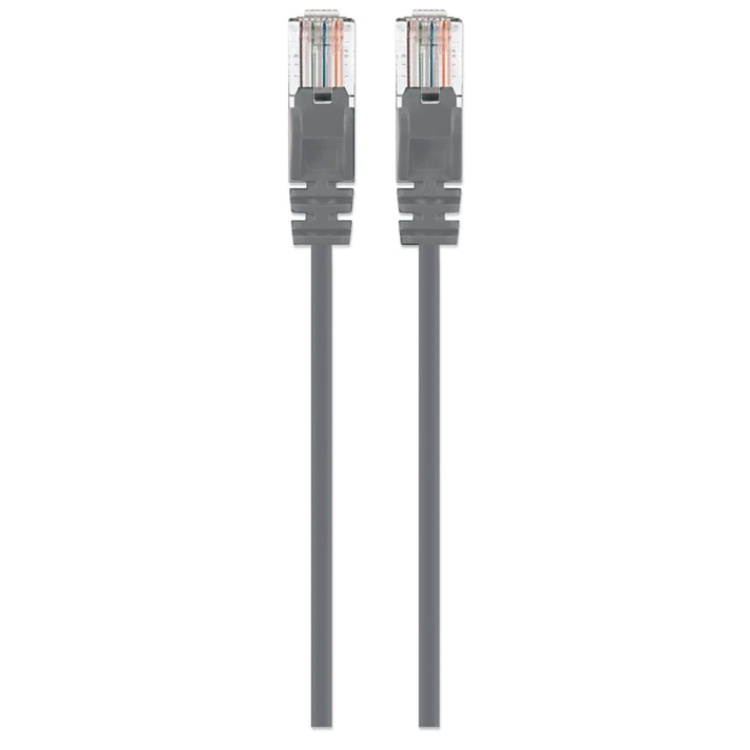 Intellinet 14' Cat6 Patch Cable Grey with Boots