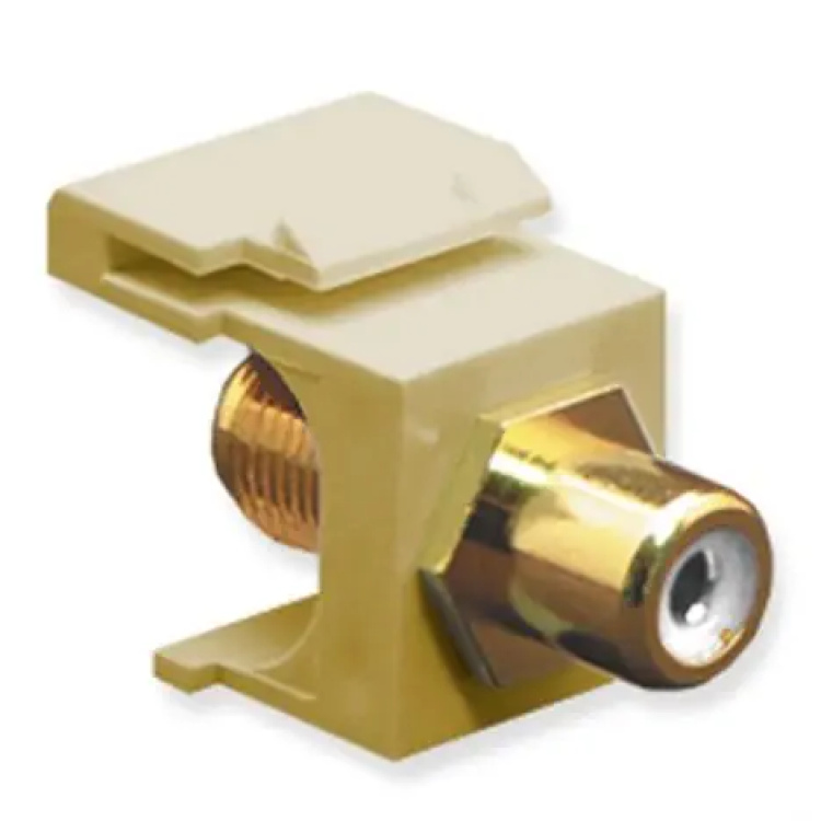 ICC RCA-F to F81  Keystone Insert Ivory  | Discontinued