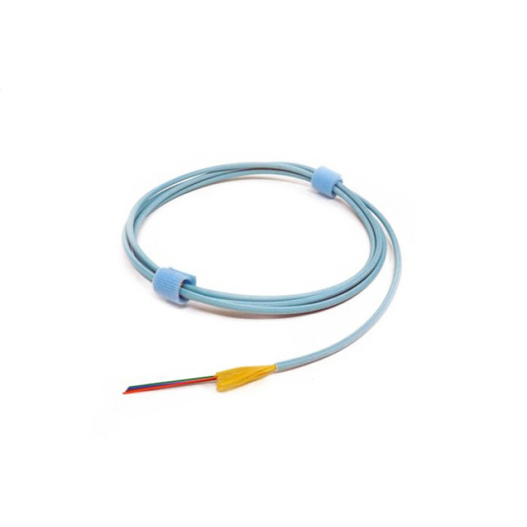 The Light Connection 6 Fiber OM3 Indoor OFNP Tight Buffer Cable | Aqua Jacket