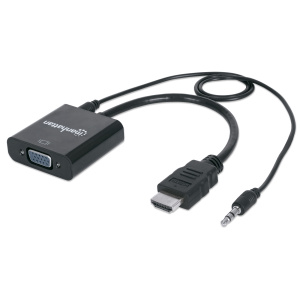 Manhattan Products HDMI to VGA  Converter Dongle with Audio