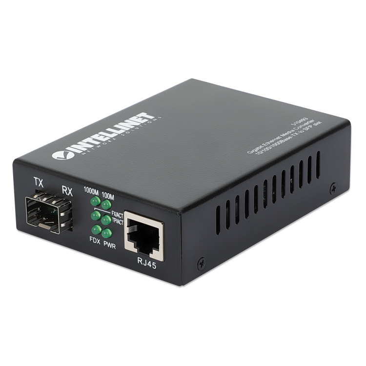 Intellinet Media Converter Gigabit Ethernet 10/100/1000 to Unloaded SFP Slot