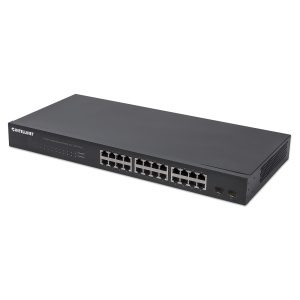 Intellinet 24-Port Gigabit Ethernet Switch with 2 SFP Ports