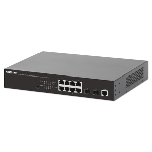 Intellinet 8-Port Gigabit PoE+ Web-Managed Switch with 2 SFP Ports
