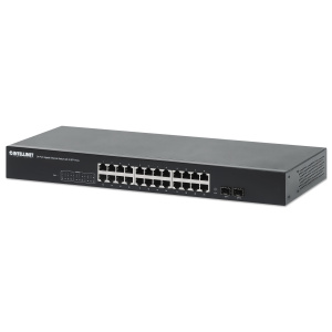 Intellinet 24-Port Gigabit Ethernet Switch with 2 SFP Ports